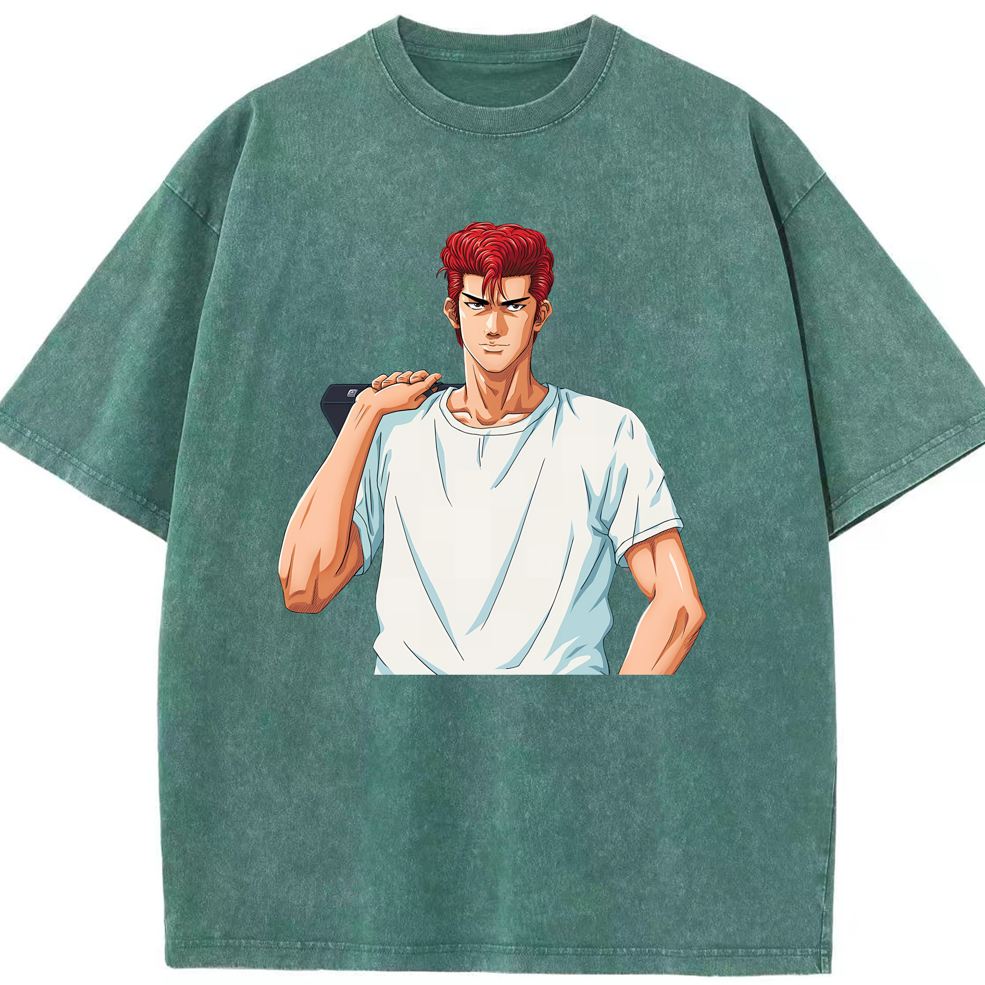 （画像用） SLAM DUNK／スラムダンク 綿100% ヴィンテージ風 半袖Tシャツ（フロントプリント）